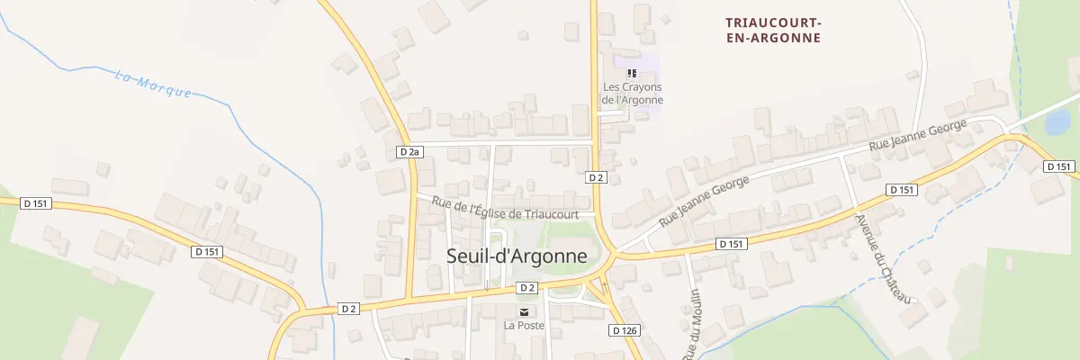 Plan du 7 Rue de l’Eglise de Triaucourt à Seuil-d’Argonne