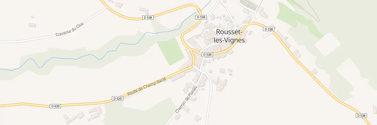 Plan du 2 Rte de Champ Racle à Rousset-les-Vignes