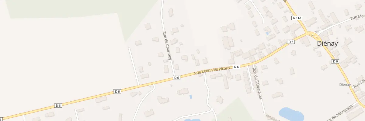 Plan du 2 Rue de Charmoy à Diénay