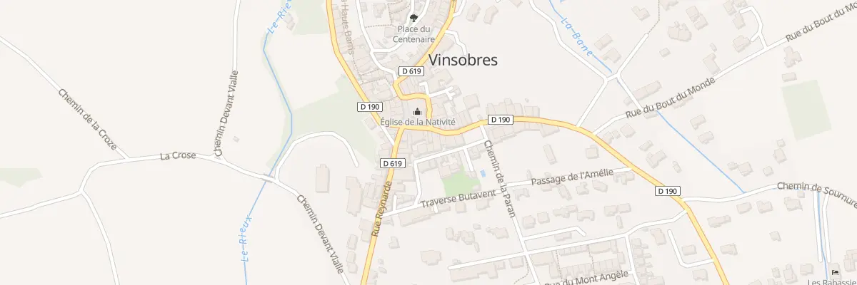 Plan du 2 Pl de l’Eglise à Vinsobres