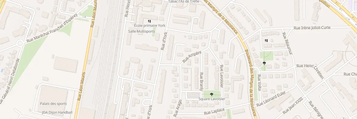 Plan du 3 Rue Ampère à Dijon