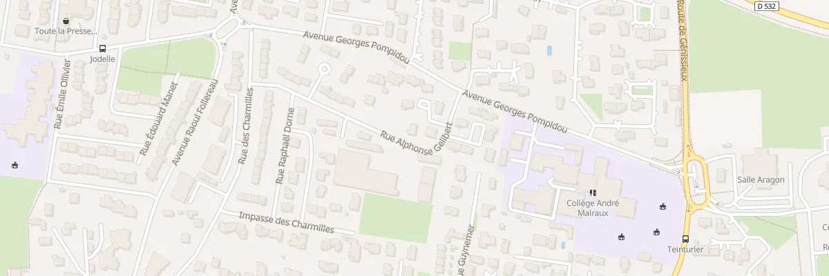 Plan du 33 Rue Alphonse Gelibert à Romans-sur-Isère