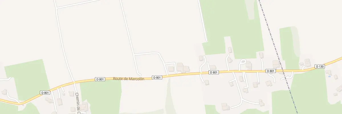 Plan du 1645 Rte de Marcollin à Lens-Lestang