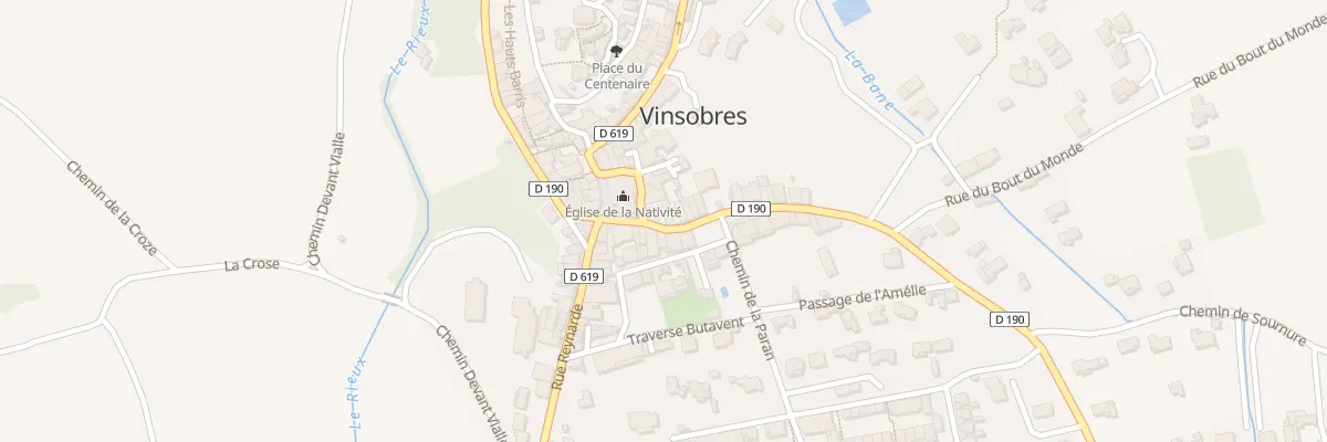 Plan du 3 Rue Gironde à Vinsobres