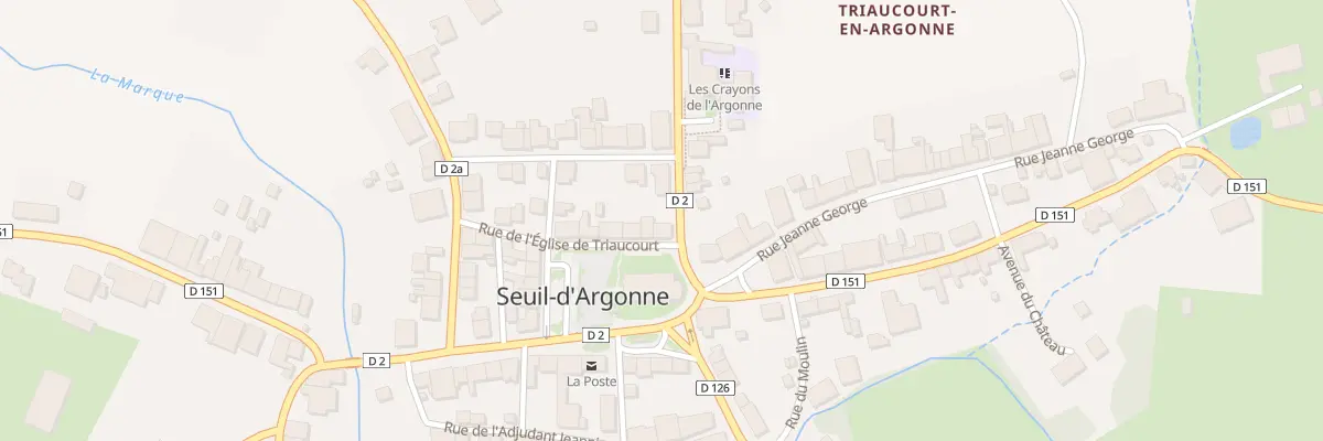 Plan du 1 Rue de l’Eglise de Triaucourt à Seuil-d’Argonne