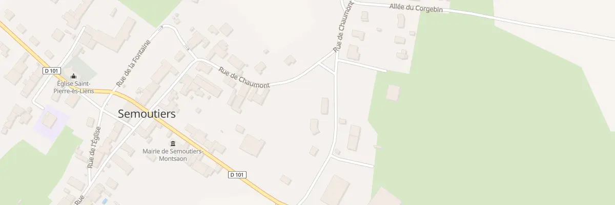 Plan du 18 Rue de Chaumont à Semoutiers-Montsaon