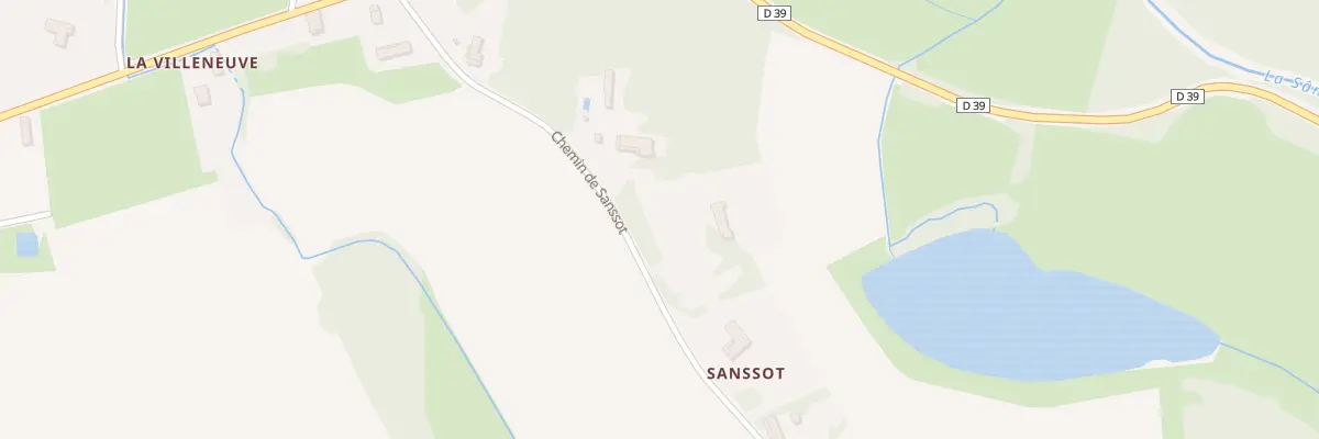 Plan du 219 Che de Sanssot à La Genête