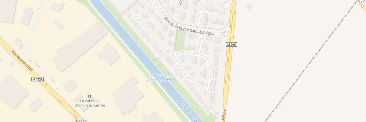 Plan du 7 Rue du Canal à Longvic