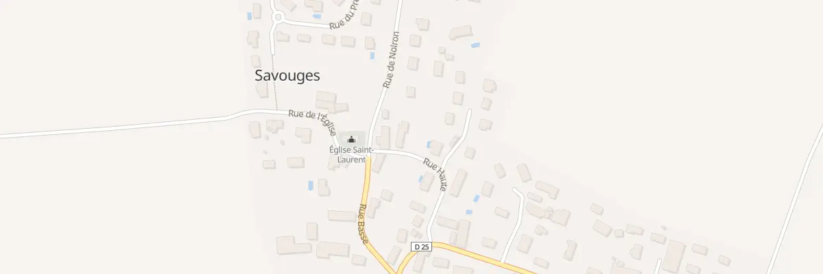 Plan du 3 Rue Haute à Savouges