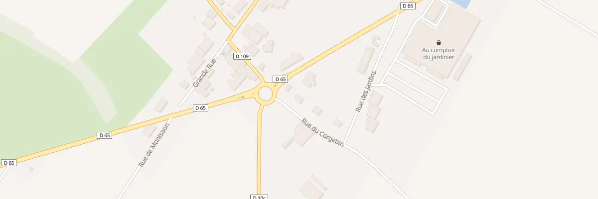 Plan du 1 Rue du Corgebin à Villiers-le-Sec