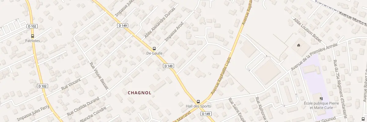 Plan du 3 Rue Marechal Juin à Bourg-de-Péage