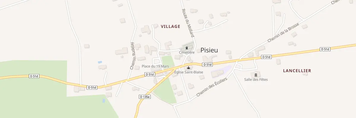 Plan du 9 Rte du Mollard à Pisieu