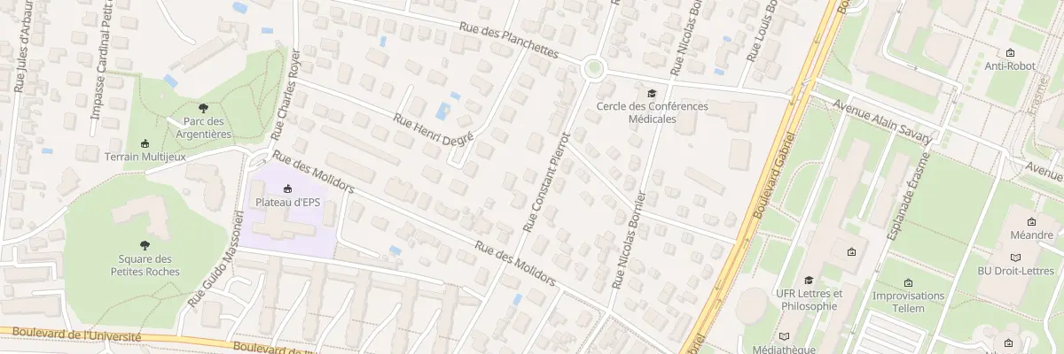Plan du 38 Rue Constant Pierrot à Dijon