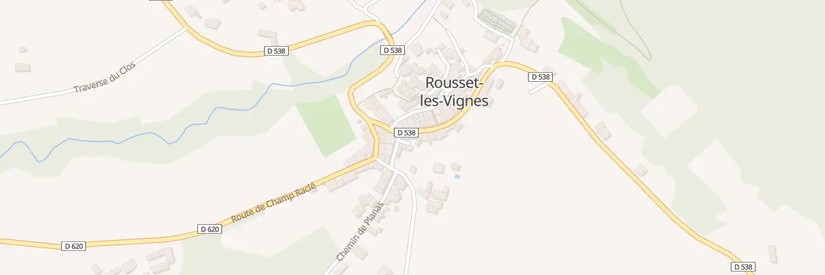 Plan du 25 Rue des Dauphins à Rousset-les-Vignes