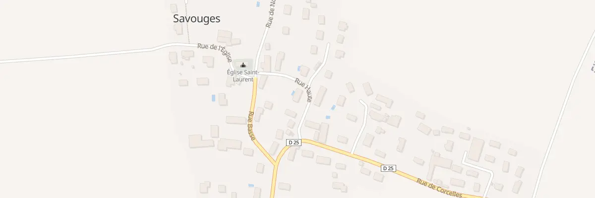 Plan du 6 Rue Haute à Savouges