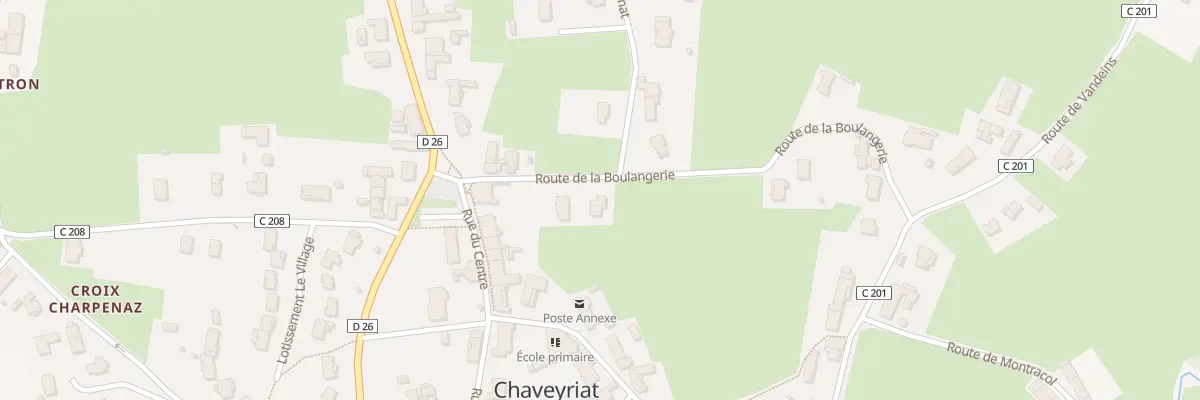 Plan du 118 Rte de la Boulangerie à Chaveyriat