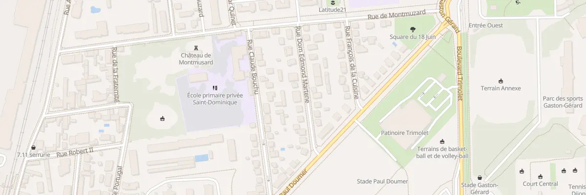 Plan du 13 Rue Dom Edmond Martene à Dijon