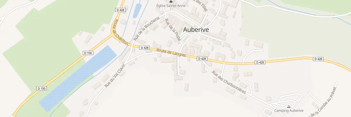 Plan du 4 Rte de Langres à Auberive