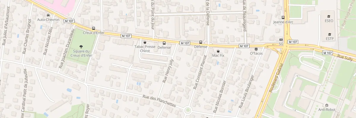 Plan du 3 Rue Henry Joly à Dijon