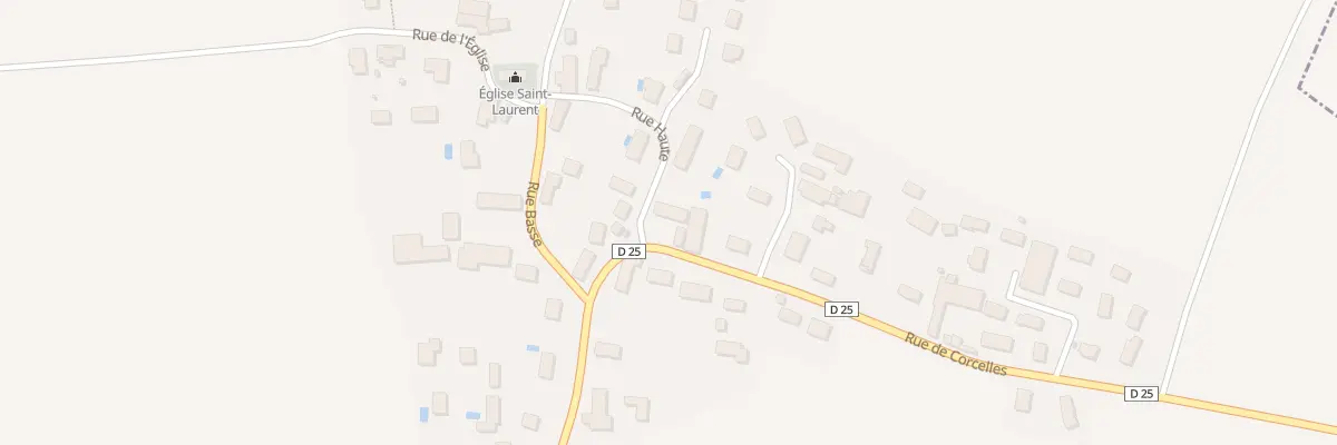 Plan du 1 Rue de Corcelles à Savouges