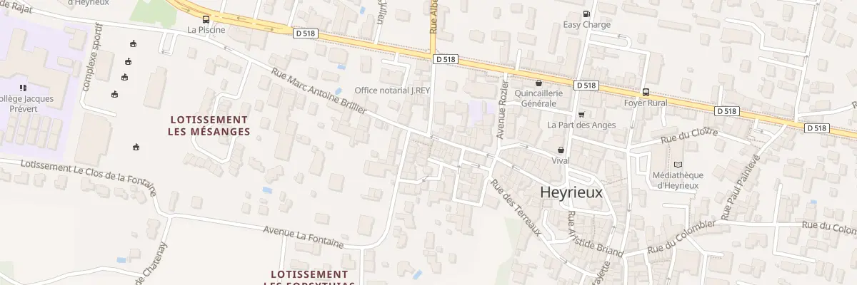Plan du 33 Rue Marc - Antoine Brillier à Heyrieux