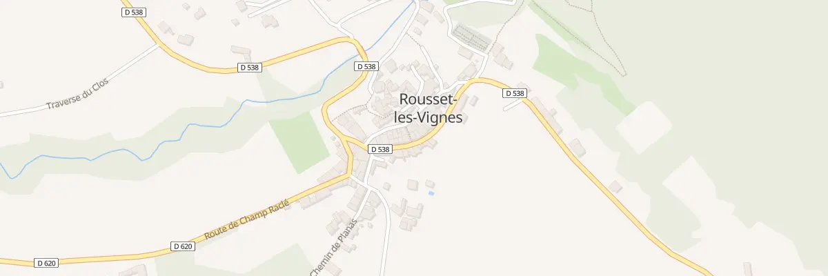 Plan du 1 Pas du Centenaire à Rousset-les-Vignes