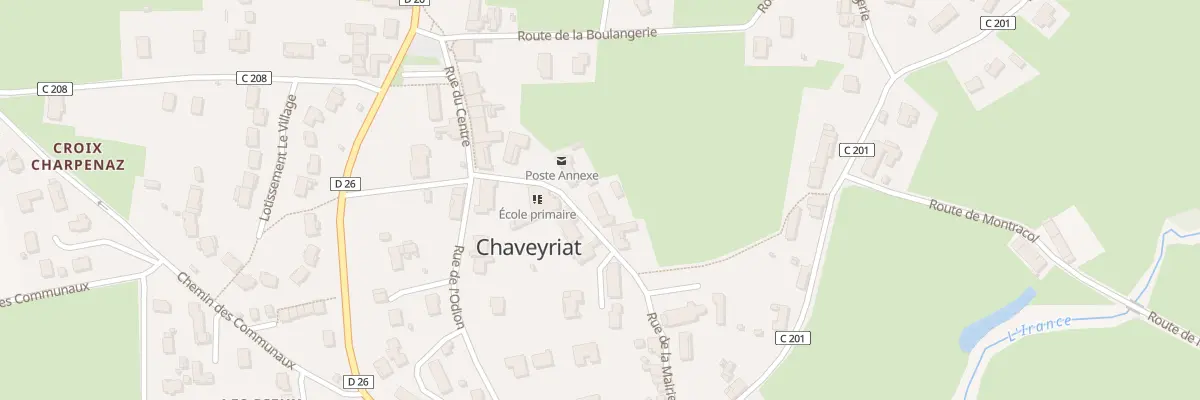 Plan du 105 Rue de la Mairie à Chaveyriat