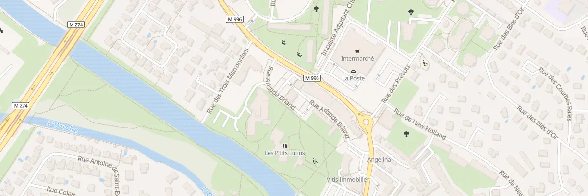 Plan du 15 Rue Aristide Briand à Longvic
