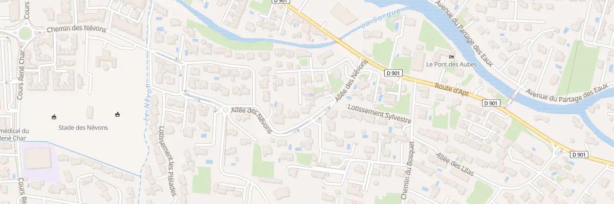 Plan du 10 Rte d’Apt à L’Isle-sur-la-Sorgue