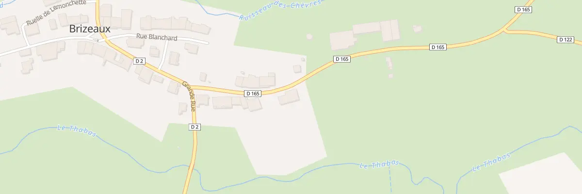 Plan du 12 Rue de Verdun à Brizeaux