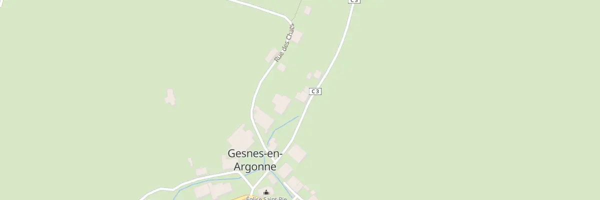 Plan du 1 Che de Wallou à Gesnes-en-Argonne