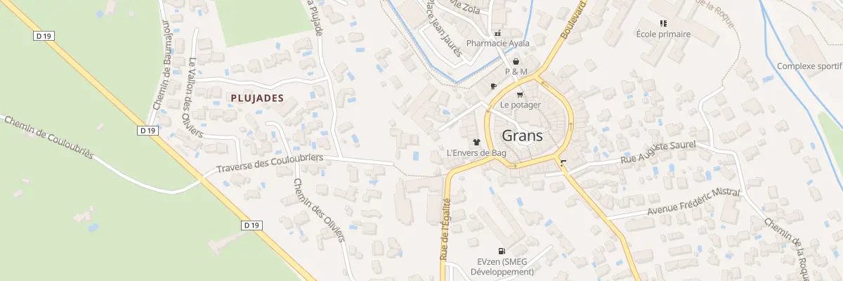 Plan du 5661 Plujades à Grans