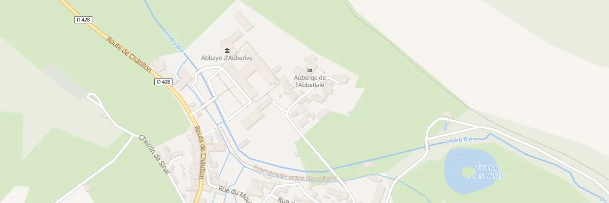 Plan du 2 Rue de l’Abbatiale à Auberive