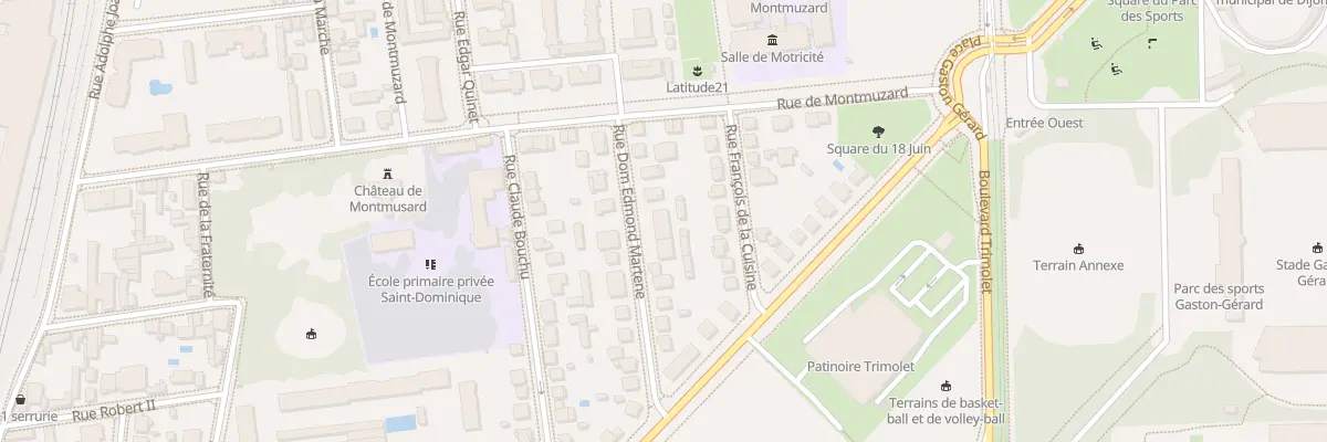 Plan du 14 Rue Dom Edmond Martene à Dijon