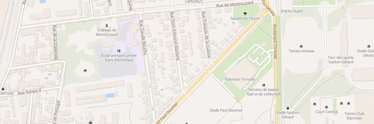 Plan du 8 Rue Dom Edmond Martene à Dijon