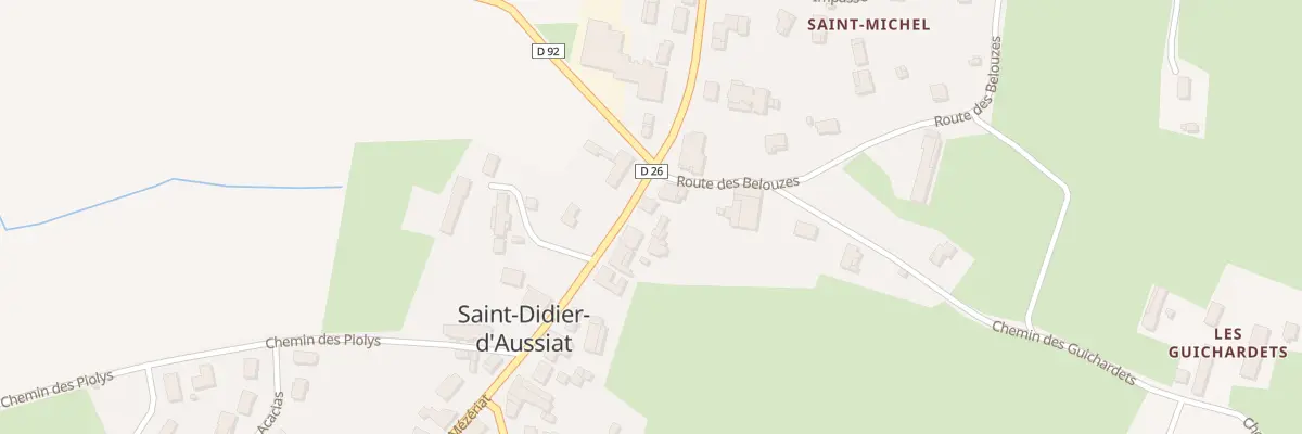 Plan du 21 Rte de Mézériat à Saint-Didier-d’Aussiat