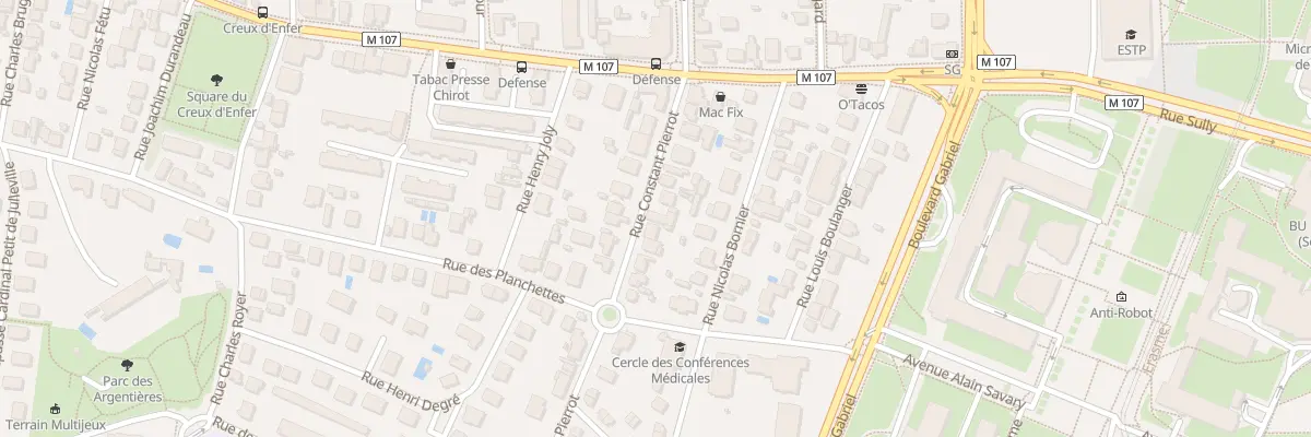 Plan du 15B Rue Constant Pierrot à Dijon