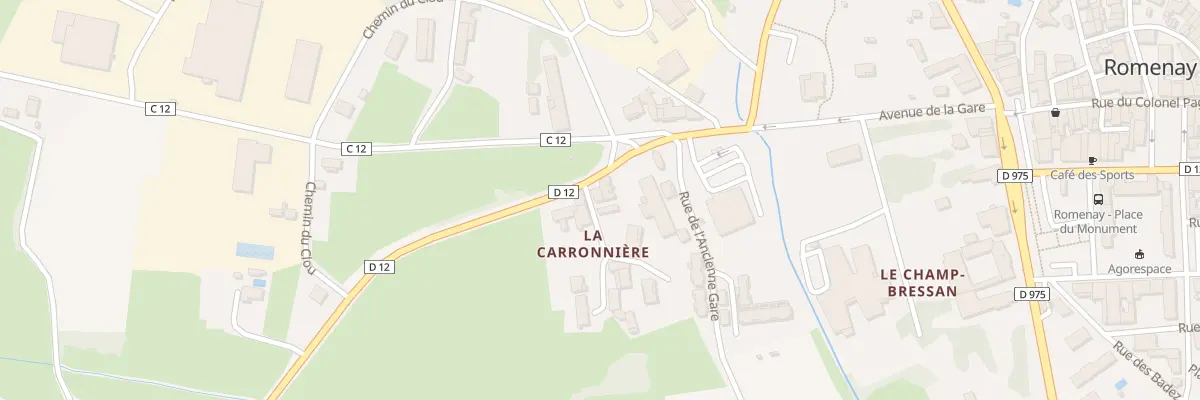 Plan du 1 Che de la Carronniere à Romenay