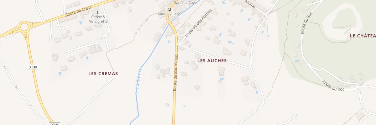 Plan du 5180 Les Auches à Saou
