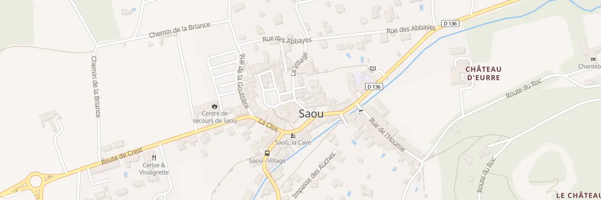 Plan du 2 Rue de l eglise à Saou