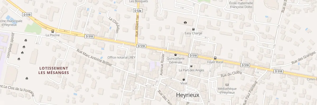 Plan de Av General Leclerc à Heyrieux