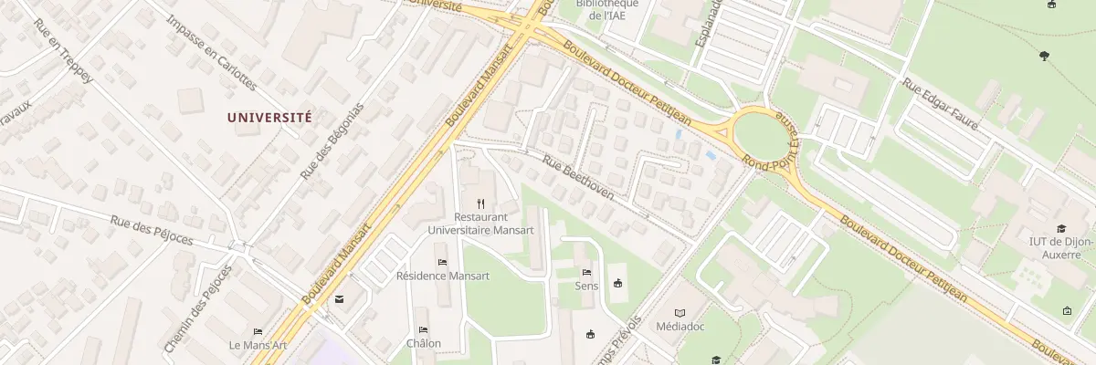 Plan du 8 Rue Beethoven à Dijon