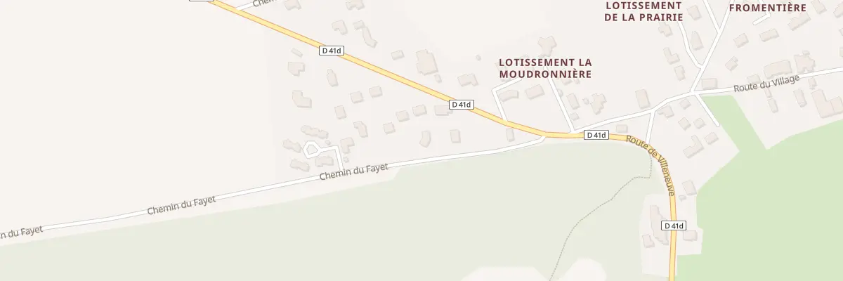 Plan du 9001 Au Fayet à Savas-Mépin