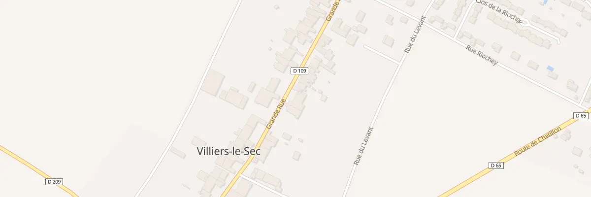 Plan du 69 Gr Grande Rue à Villiers-le-Sec