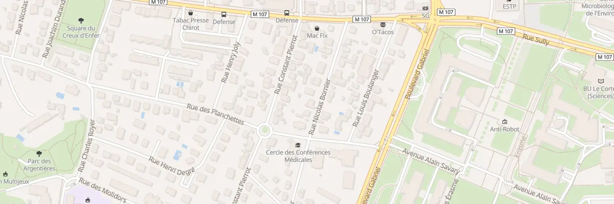 Plan du 18 Rue Nicolas Bornier à Dijon