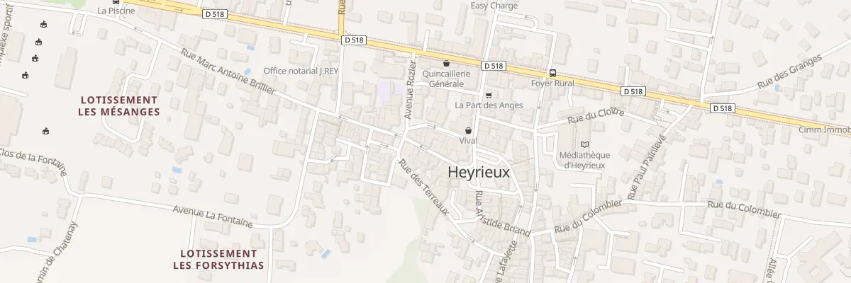 Plan du 14 Rue Marc - Antoine Brillier à Heyrieux