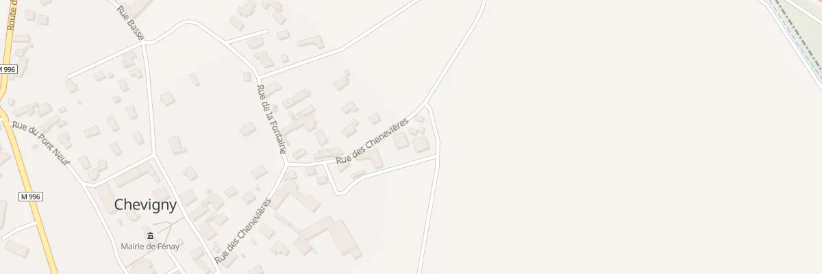 Plan du 30 Rue des Chenevières à Fénay