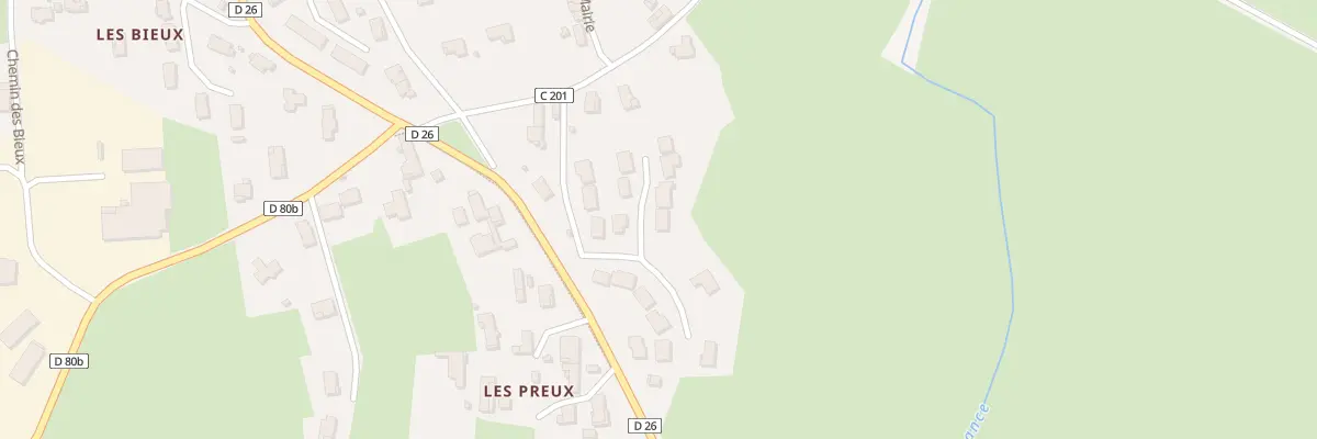 Plan du 64 Imp du Bourg d’Avard à Chaveyriat