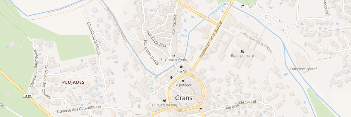 Plan du 6 Pl Jean Jaurès à Grans