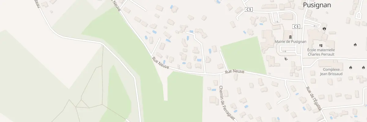 Plan du 71 Rue Neuve à Pusignan
